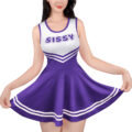 Cheer Sissy Mini Dress Dark Purple