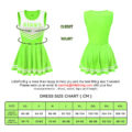 Cheer Sissy Mini Dress Green