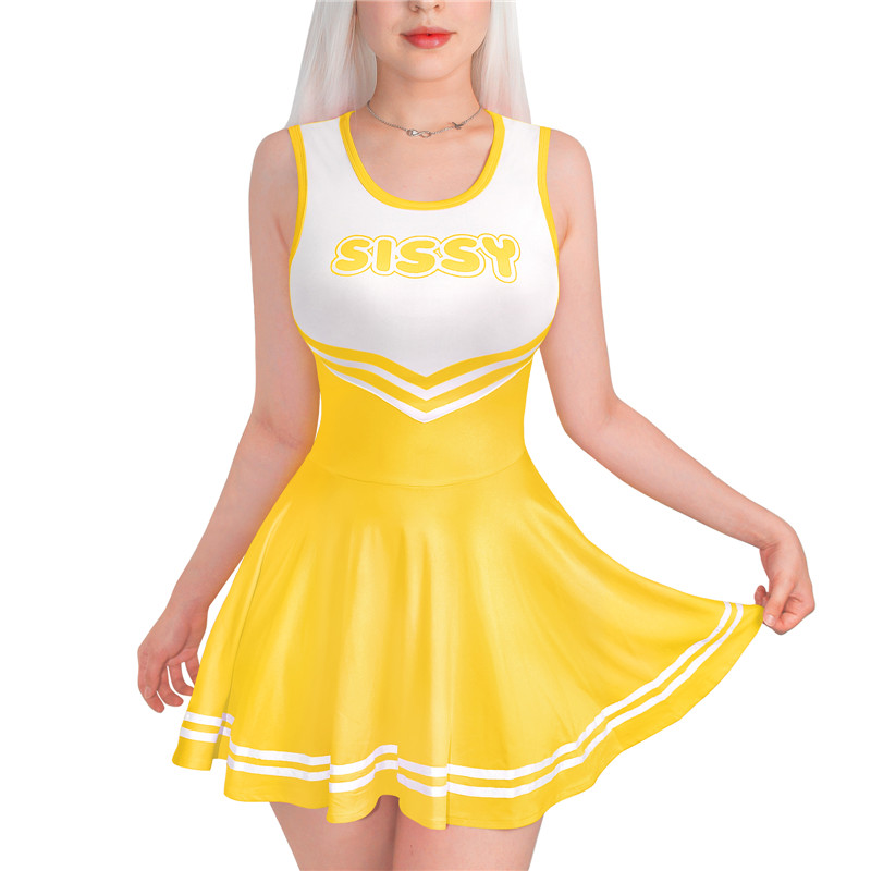 Cheer SissyUniversity Mini Dress Yellow