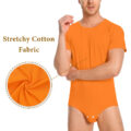 Relaxed Fit Basic Onesie Orange