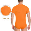 Relaxed Fit Basic Onesie Orange