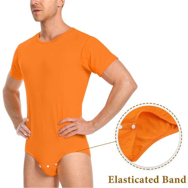 Relaxed Fit Basic Onesie Orange