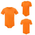 Relaxed Fit Basic Onesie Orange