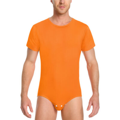 Relaxed Fit Basic Onesie Orange