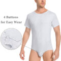 Relaxed Fit Basic Onesie Grey
