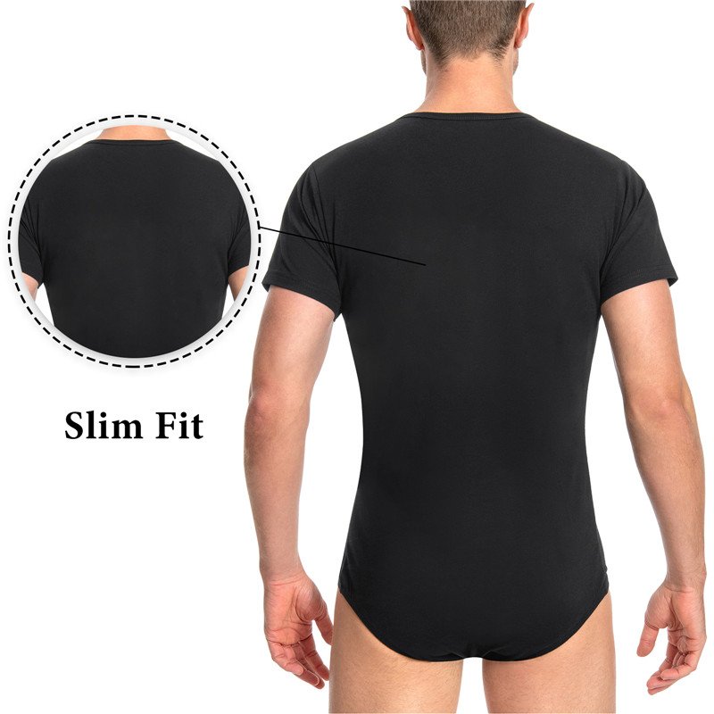 Relaxed Fit Basic Onesie Black