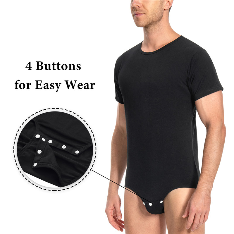 Relaxed Fit Basic Onesie Black