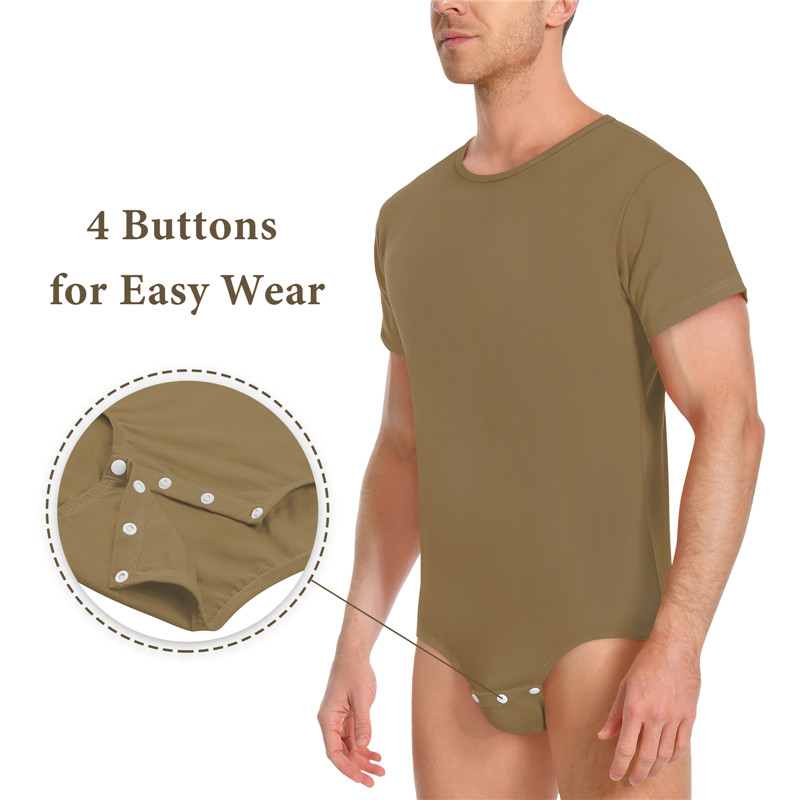 Relaxed Fit Basic Onesie Brown