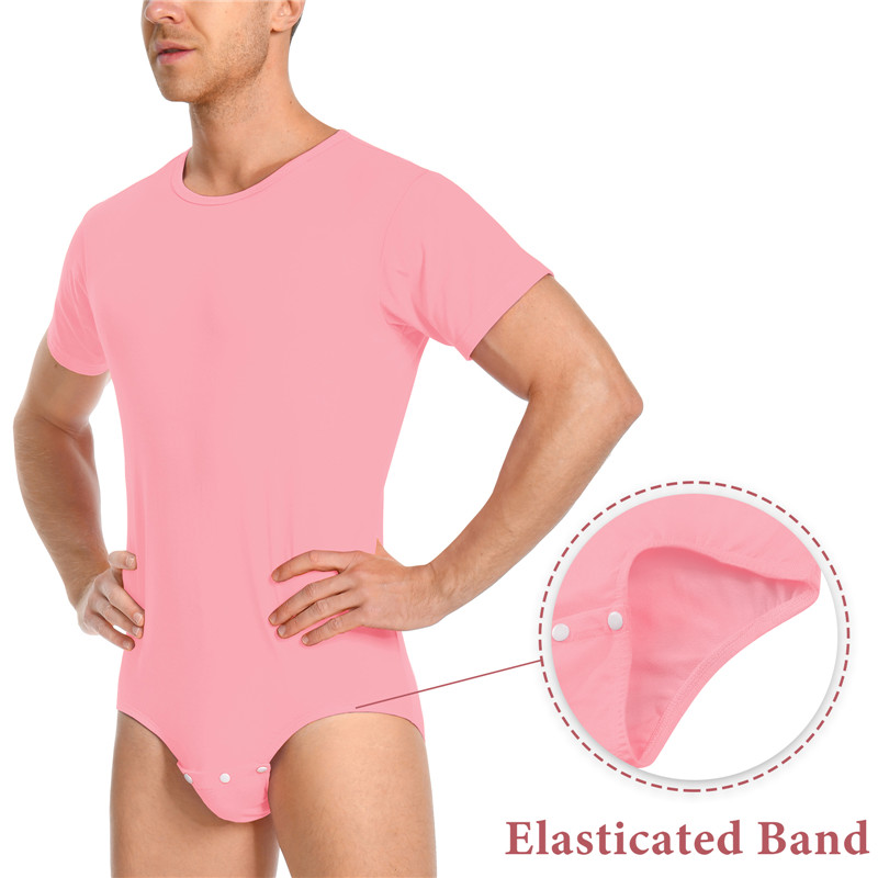 Relaxed Fit Basic Onesie Pink