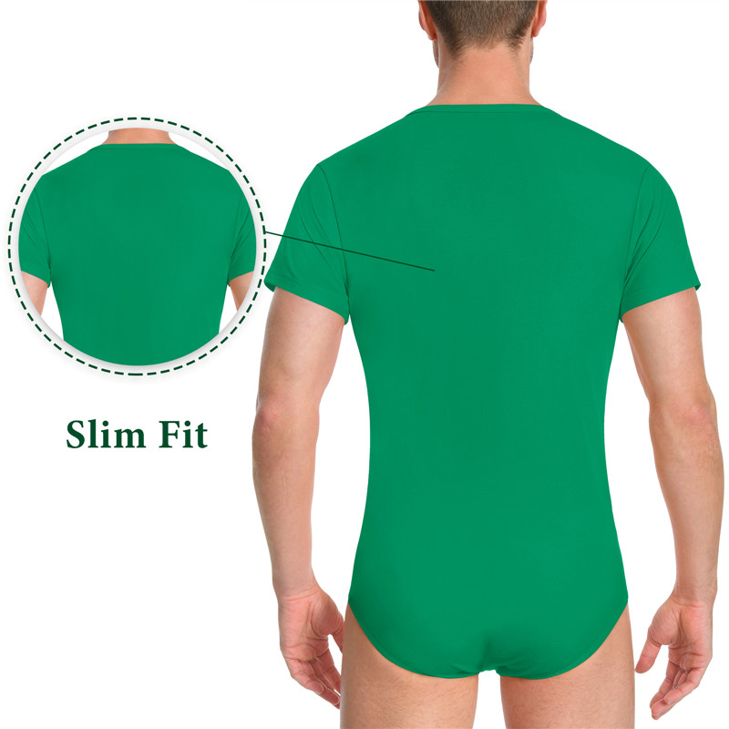 Relaxed Fit Basic Onesie Green