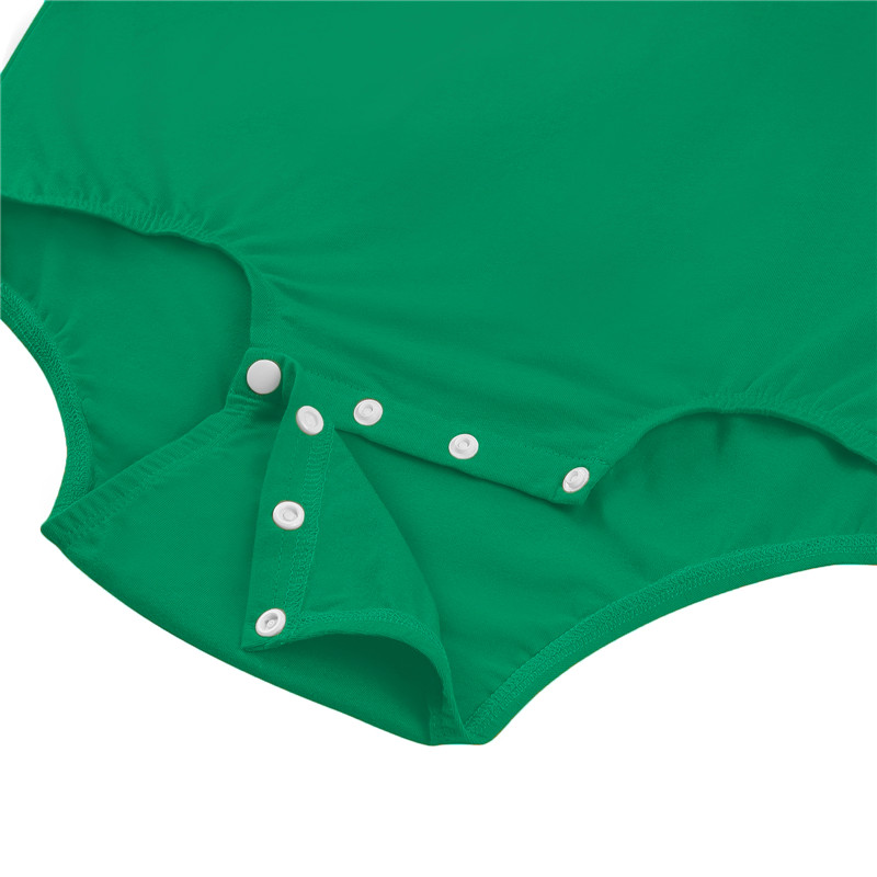 Relaxed Fit Basic Onesie Green