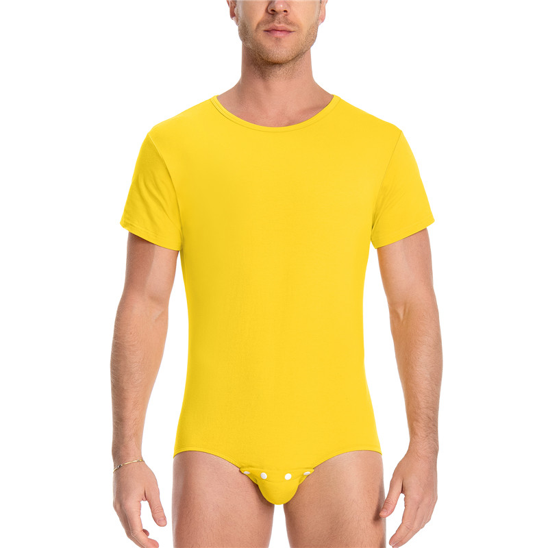Relaxed Fit Basic Onesie Yellow