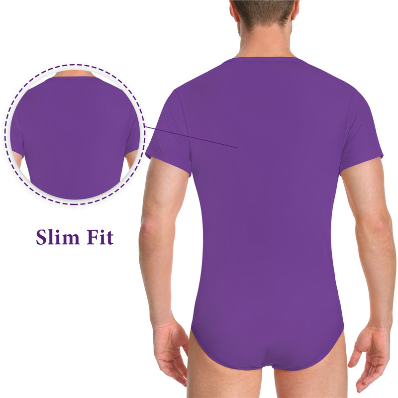 Relaxed Fit Basic Onesie Purple