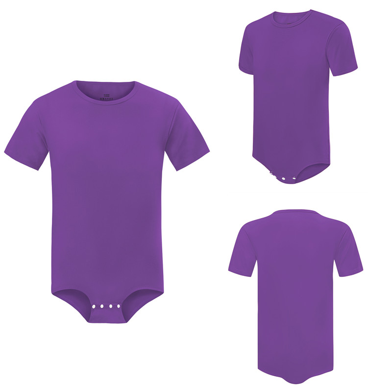 Relaxed Fit Basic Onesie Purple