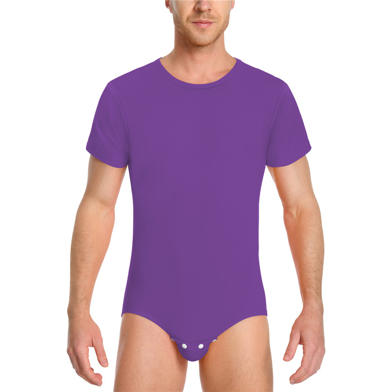 Relaxed Fit Basic Onesie Purple