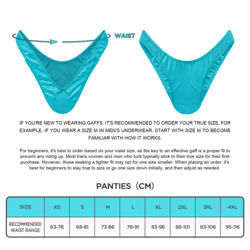 Little Secret Thong Tucking Gaff Panties Blue