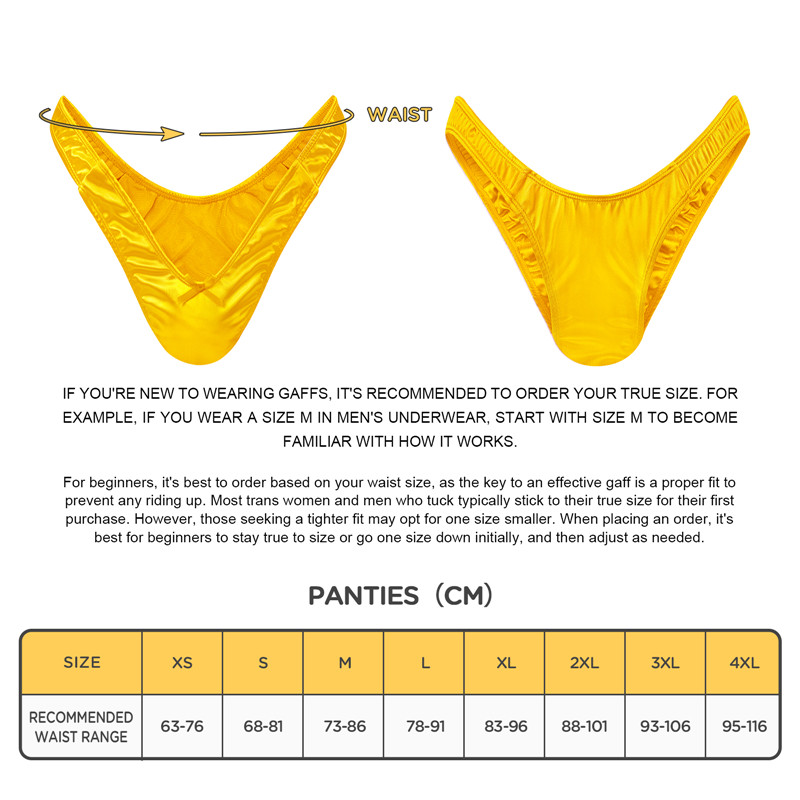 Little Secret Thong Tucking Gaff Panties Orange