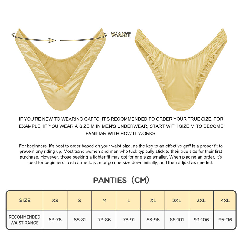 Little Secret Thong Tucking Gaff Panties Gold