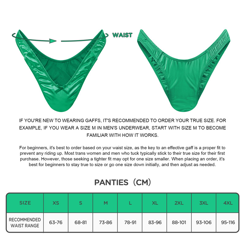 Little Secret Thong Tucking Gaff Panties Green