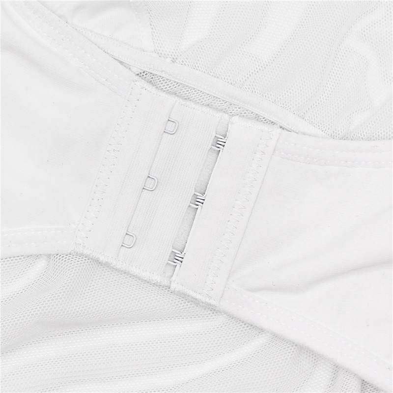 White Tummy Control Shapewear Bodysuit