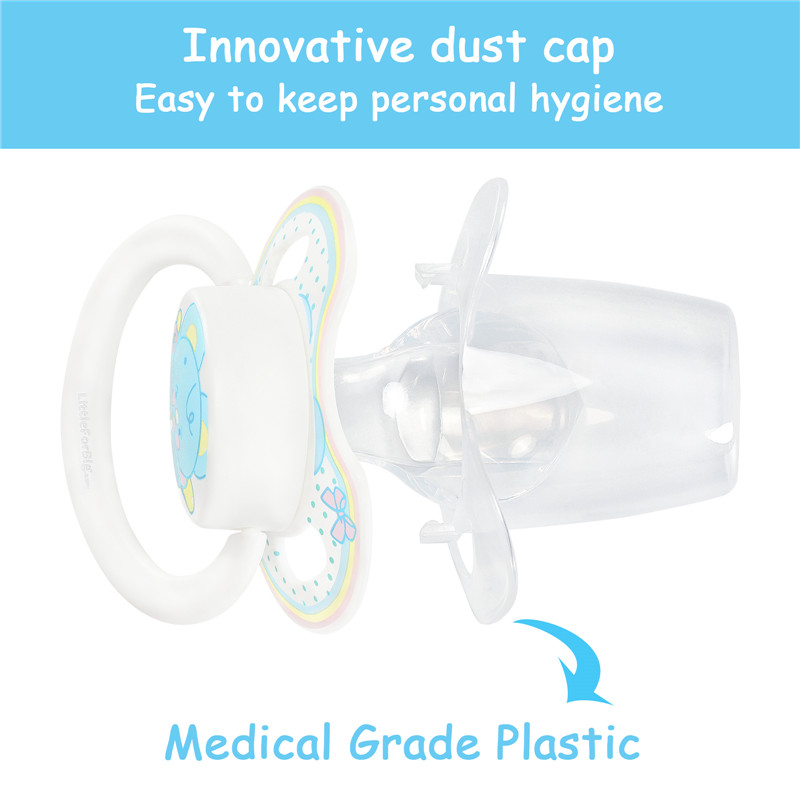 Gen2 BigShield Pacifier Baby Elephant Blue