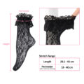 Ruffle Lacy Rose Fishnet Socks 2 Pairs Set