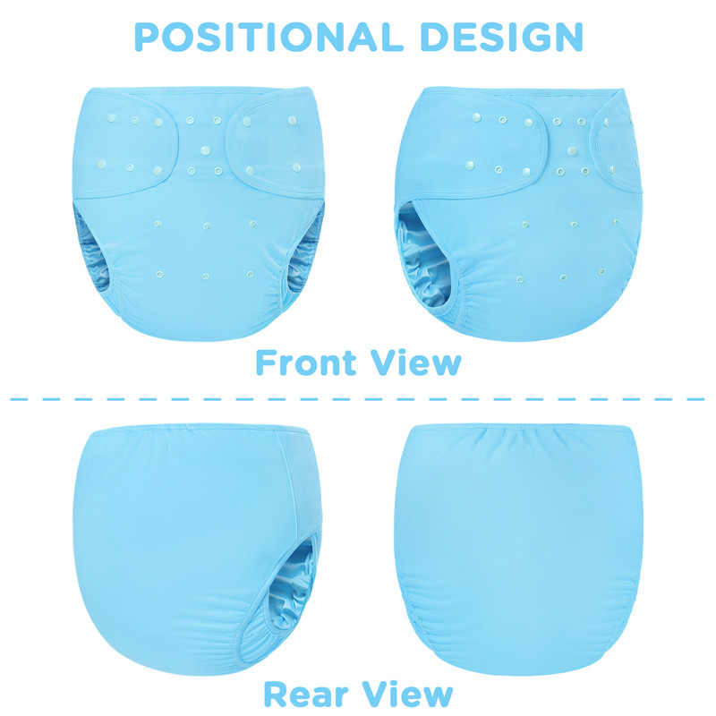 Primary Comfort Cloth Adult Diaper Wrap Cover One Size Blue