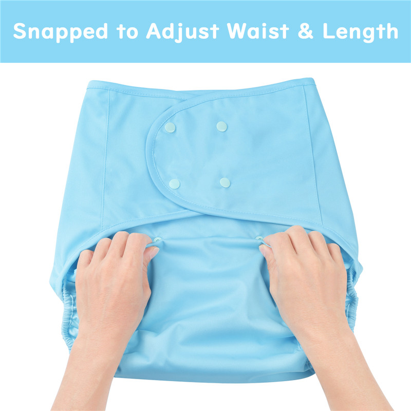 Primary Comfort Cloth Adult Diaper Wrap Cover One Size Blue