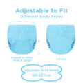 Primary Comfort Cloth Adult Diaper Wrap Cover One Size Blue