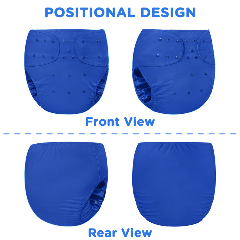 Primary Comfort Cloth Adult Diaper Wrap Cover One Size Dark Blue