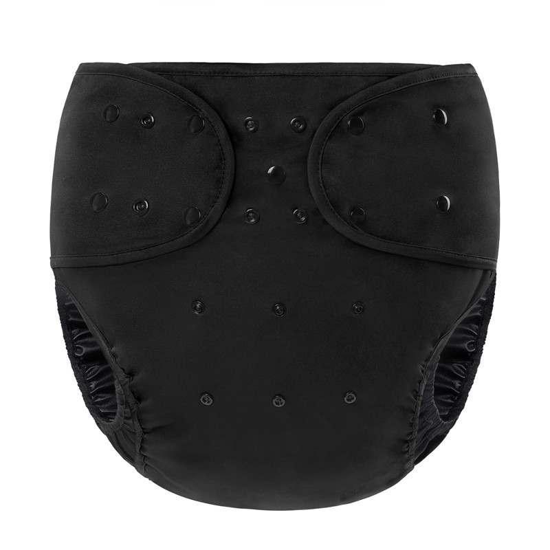 Primary Comfort Cloth Adult Diaper Wrap Cover One Size Black