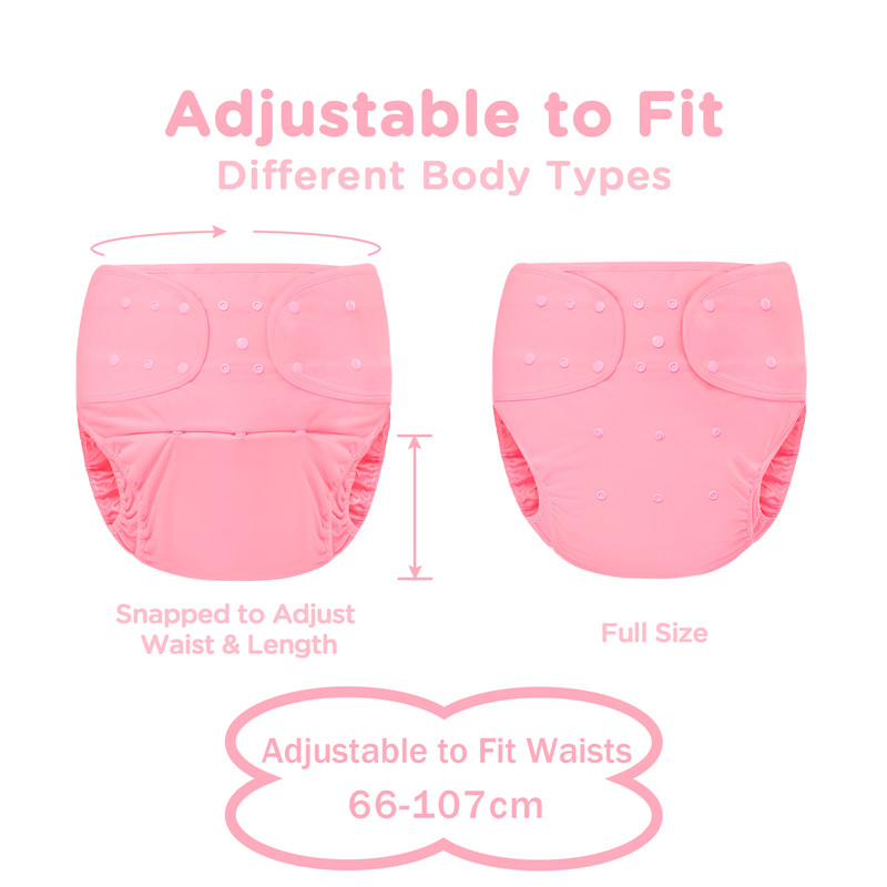Primary Comfort Cloth Adult Diaper Wrap Cover One Size Pink