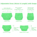 Primary Comfort Cloth Adult Diaper Wrap Cover One Size Green