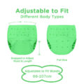 Primary Comfort Cloth Adult Diaper Wrap Cover One Size Green