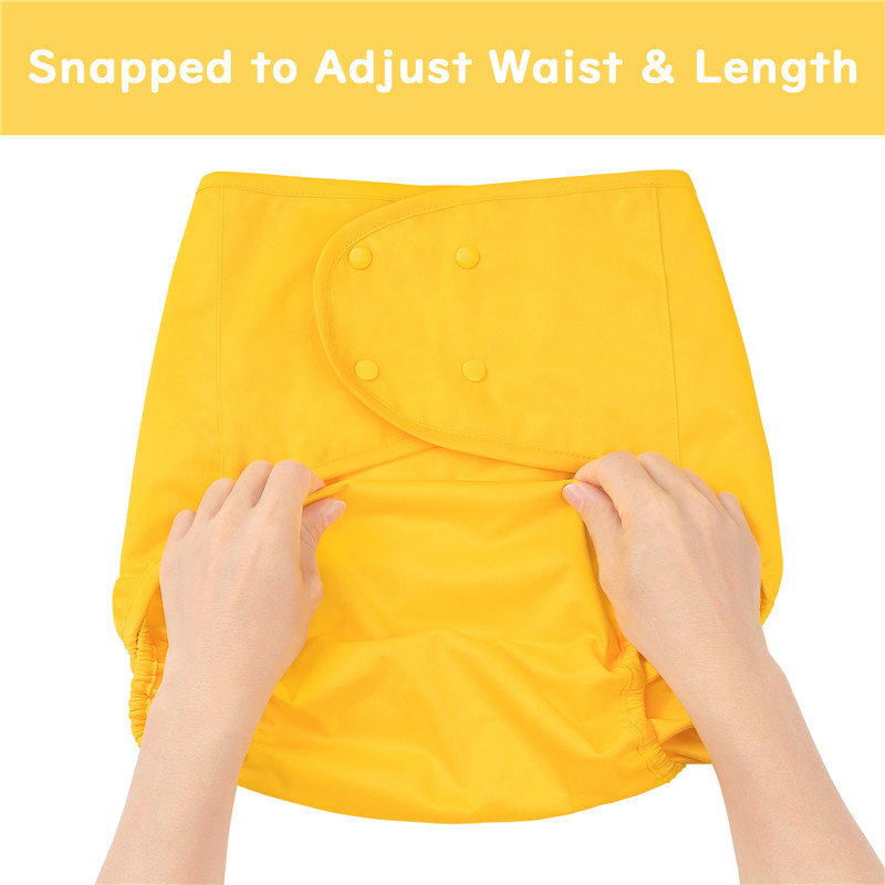 Primary Comfort Cloth Adult Diaper Wrap Cover One Size Yellow
