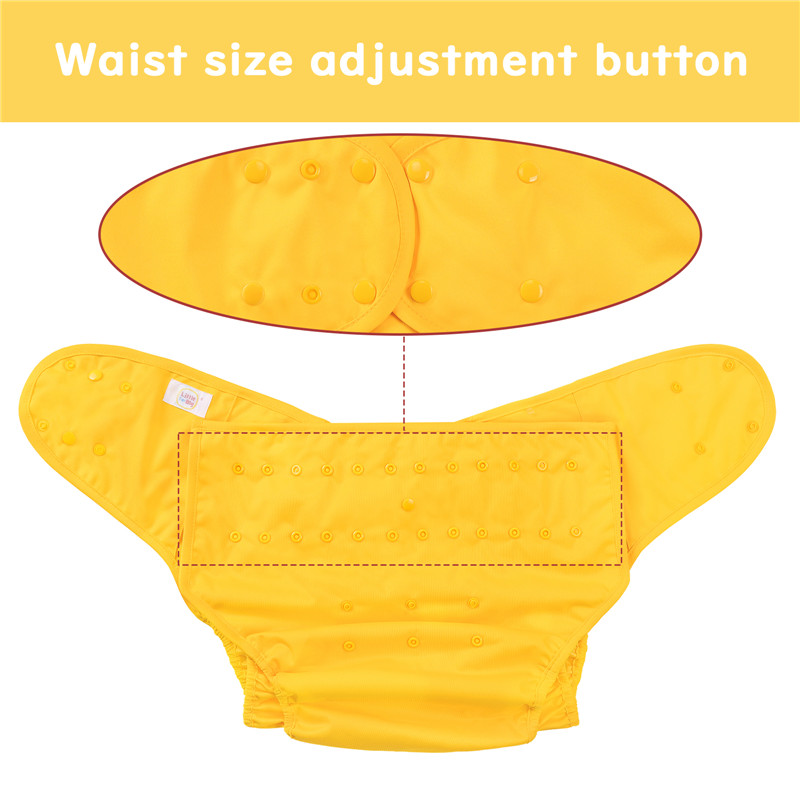 Primary Comfort Cloth Adult Diaper Wrap Cover One Size Yellow