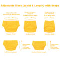 Primary Comfort Cloth Adult Diaper Wrap Cover One Size Yellow