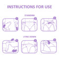 Primary Comfort Cloth Adult Diaper Wrap Cover One Size Purple