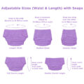 Primary Comfort Cloth Adult Diaper Wrap Cover One Size Purple