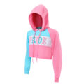 Pastel Pride Cropped Hoodie Sweatshirt