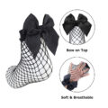 Bow Fishnet Ankle Socks Large Mesh