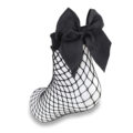 Bow Fishnet Ankle Socks Large Mesh