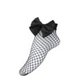 Bow Fishnet Ankle Socks Large Mesh