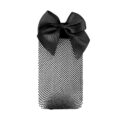 Bow Fishnet Ankle Socks Small Mesh