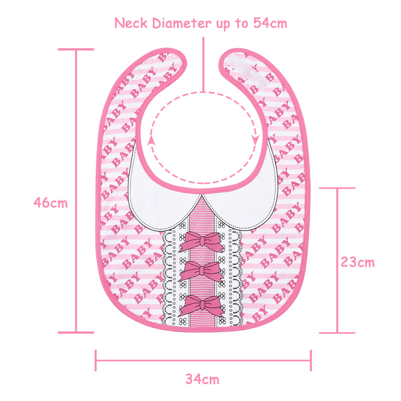 Pretty in Pink Baby Adult Bib