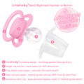 GEN-II Adult Sized Pacifier 3 Pack – Dark-Pink Medium-Pink Light-Pink