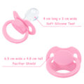 GEN-II Adult Sized Pacifier 3 Pack – Dark-Pink Medium-Pink Light-Pink