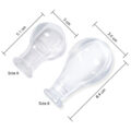 Size 8 Outsize Replacement Transparent Pacifier Nipples Value 6-Pack