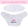 I Love Daddy Adult Diaper Wrap Cover One Size White