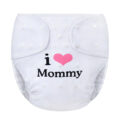 I Love Mommy Adult Diaper Wrap Cover One Size White